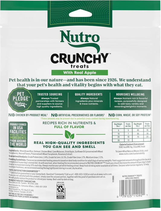 Nutro Crunchy Dog Treats With Real Apple, 16 Oz. Bag