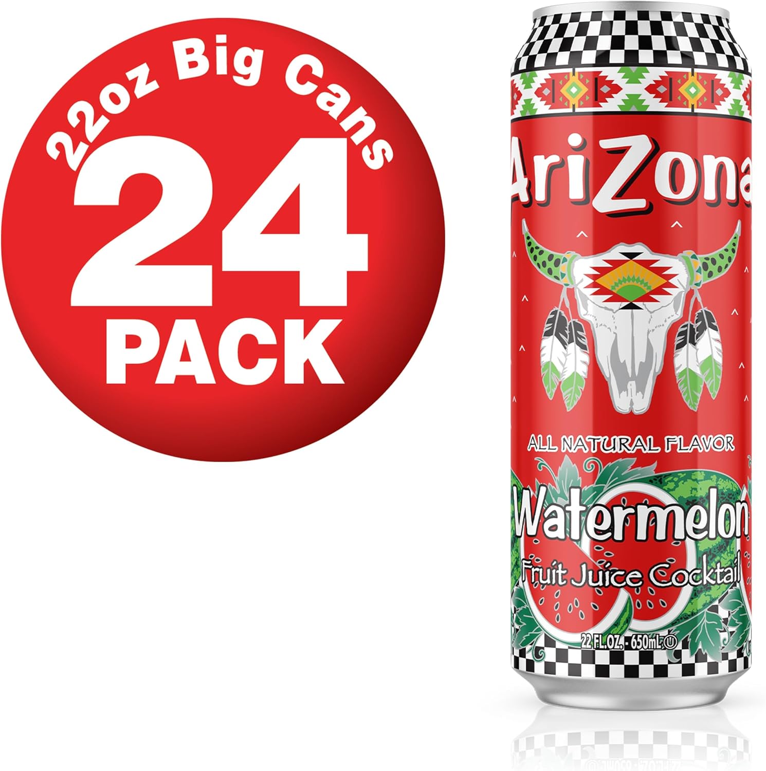 Arizona Watermelon Juice Cocktail - Big Can, 23 Fl Oz (Pack of 24) : Amazon.co.uk: Grocery