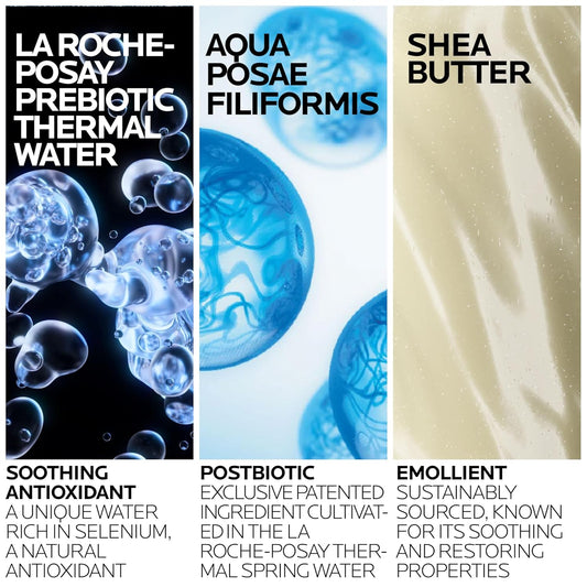 La Roche-Posay Lipikar Ap+ Gentle Foaming Moisturizing Wash, Shea Butter + Niacinamide + Glycerin, Moisturizing Body Wash For Dry Skin, National Eczema Association Accepted, Soap Free