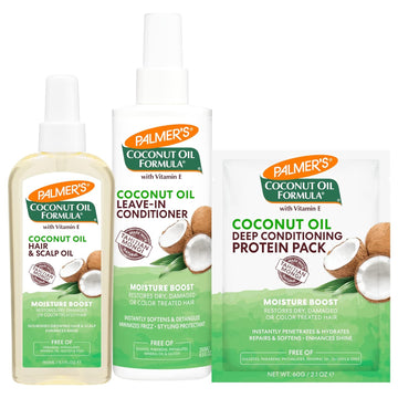 Palmer's Coconut Oil Formula Moisture Boost Hair bundle (Scalp Oil & Leave-In Conditioner)