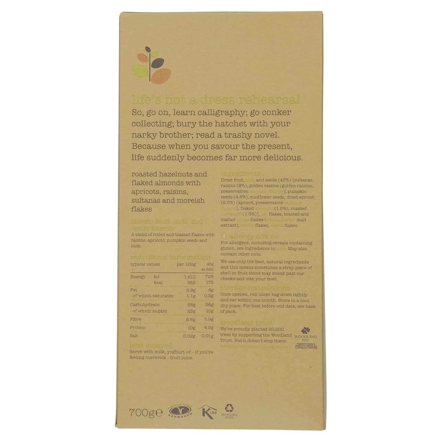 Dorset Cereals - Muesli - Classic Fruits, Roasted Nuts & Seeds - 700G