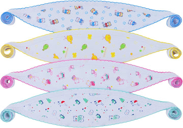 ToBeInStyle Babies' 4-Pack Comfortable Newborn Baby Belly Binder - Assorted Print - One Size