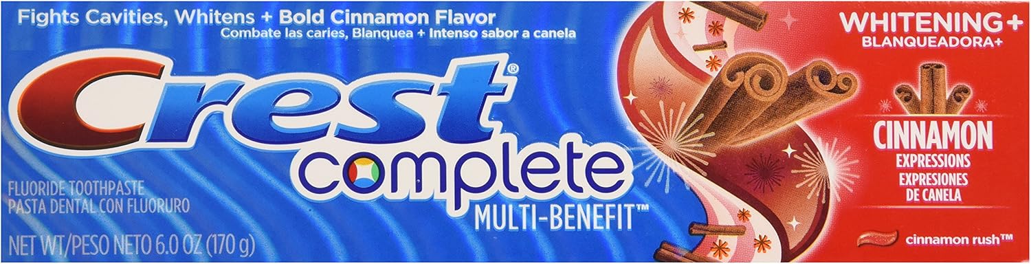 Crest Whitening Expressions Fluoride Anticavity Toothpaste, Cinnamon Rush, 6 Oz