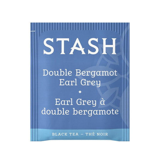 Stash Tea Double Bergamot Earl Grey Black Tea, Box Of 100 Tea Bags