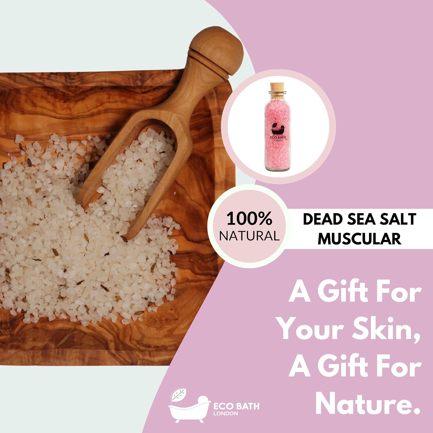 Eco Bath London Dead Sea Salt - 300G/10.5 Oz, Rich In Magnesium, 100% Natural Sea Salt For Soothing Baths, Infused With Natural Oils And Herbs (Relaxing) : Beauty & Personal Care