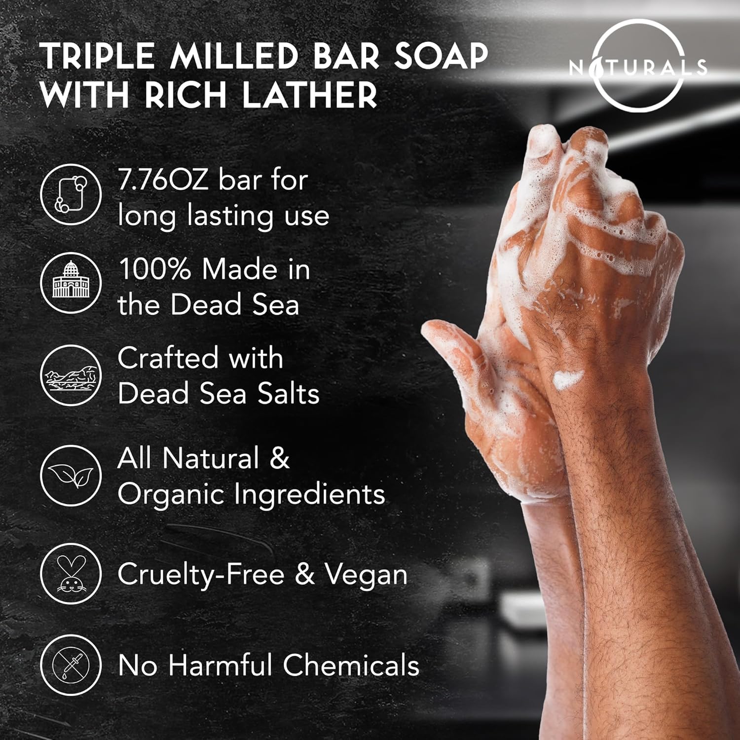 O Naturals Activated Charcoal Soap Bar For Men And Women - Detoxifying, Moisturizing, And Vegan - 4 Oz : Beauty & Personal Care