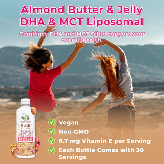 MaryRuth Organics Nutritional Supplement Liposomal MCT Oil, DHA, Liqui
