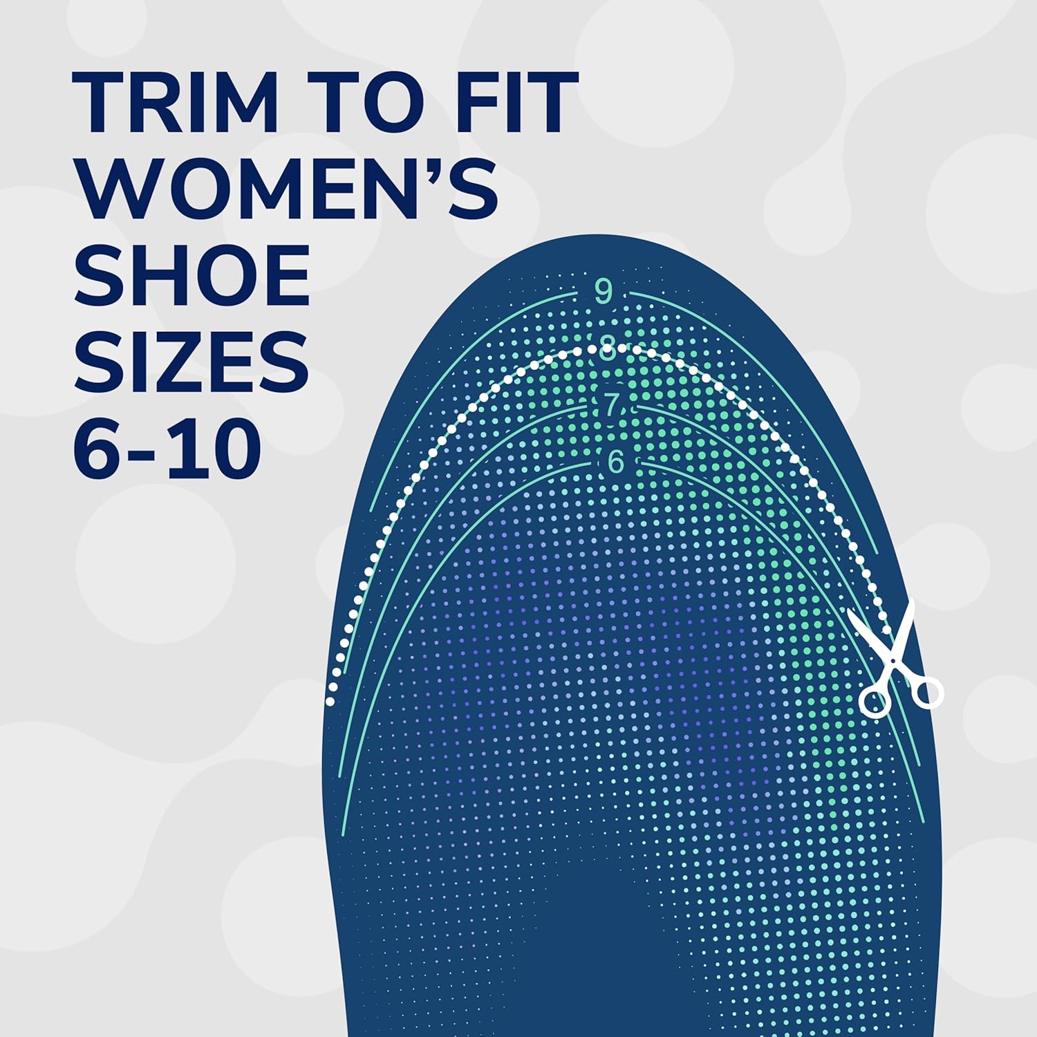 Dr. Scholl'S® 24-Hour Energy Multipurpose Insoles, Returns Energy With Every Step, Relieves Foot Pressure & Tired Achy Feet, Memory Foam & Gel Insert, Women'S Shoe Size 6-10, 1 Pair