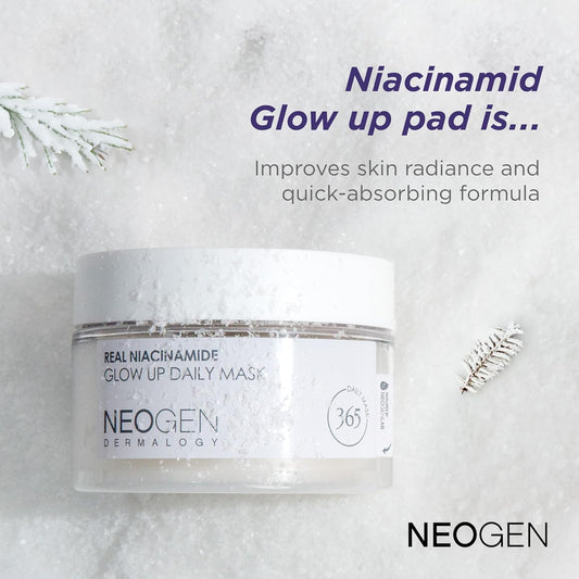 Neogen Dermalogy Niacinamide Glow-Up Daily Facial Pad (40 Pads) 6.1 Fl Oz (180 Ml)/Facial Pad/Sheet/Toner Pad