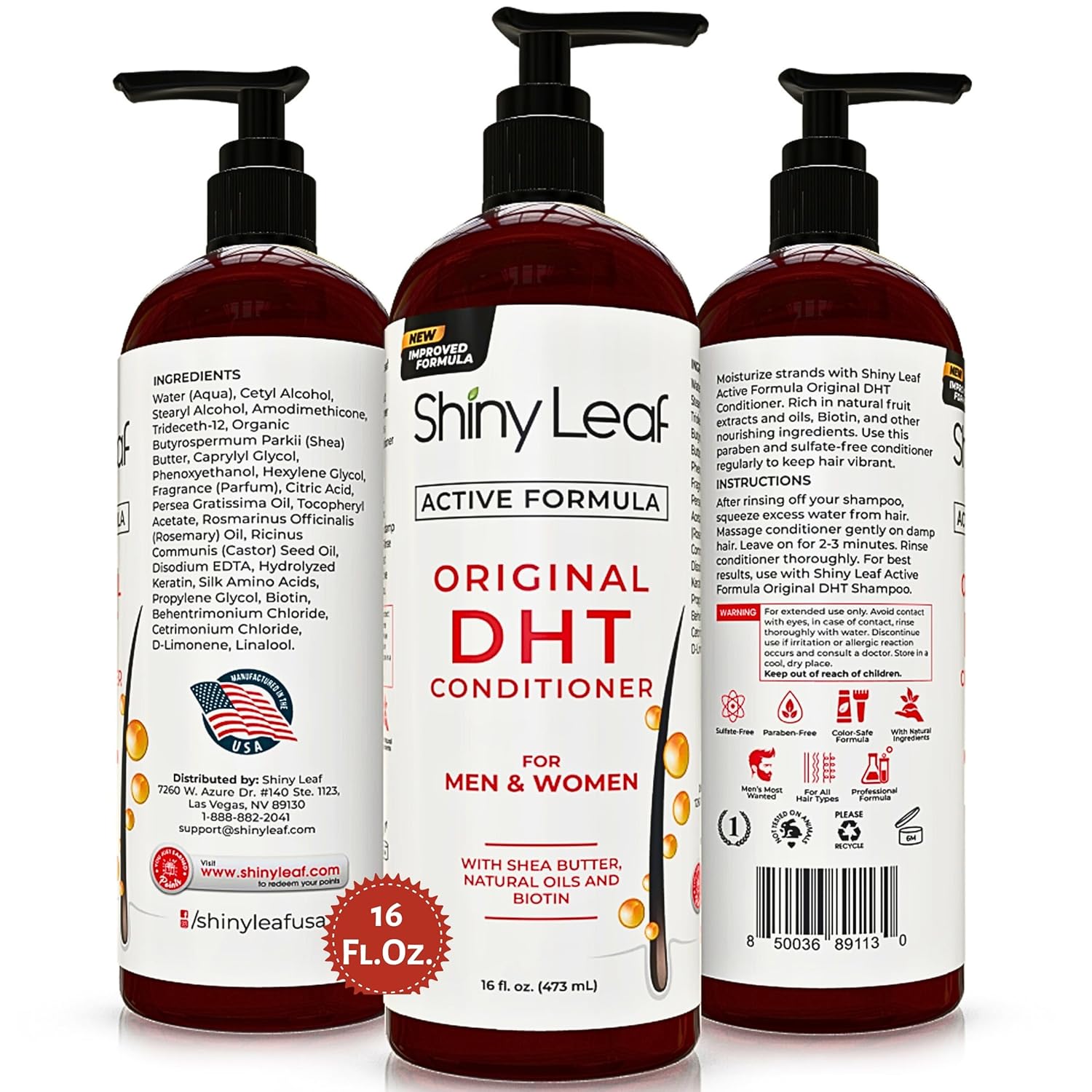 Dht Blocker Conditioner With Rosemary Leaf Oil For Hair Growth, Softer & Smoother Hair, Paraben & Sulfate Free, 16 Oz : Beauty & Personal Care
