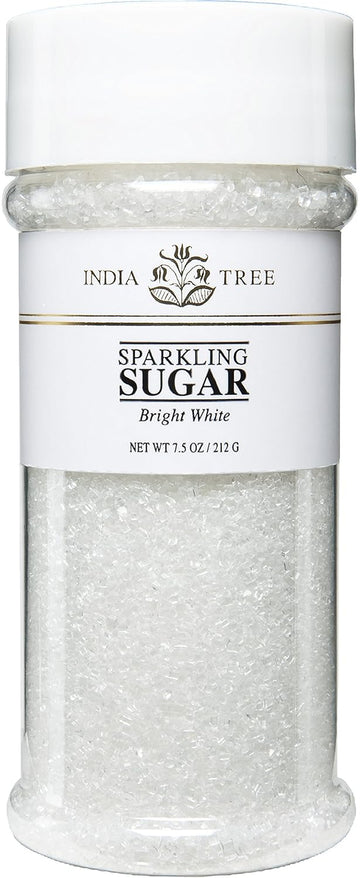 Sparkling White Sugar | Shimmery Sugar Sprinkles For Baking And Decorating | 7.5 Oz Jar (Pack Of 3)