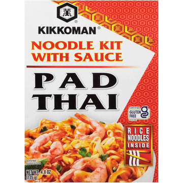 Kikkoman Pad Thai Noodle Kit, Gluten Free, 4.8 Ounces (Pack Of 6)