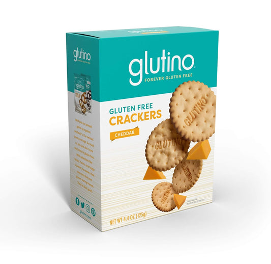 Glutino Gluten Free Crackers, Premium Rounds, Balanced Flavor, Cheddar, 4.4 Oz