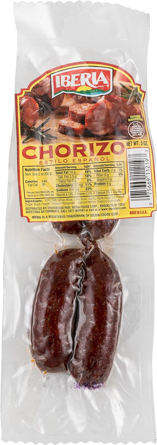 Iberia Chorizo Spanish Style Sausage, 5 Ounce
