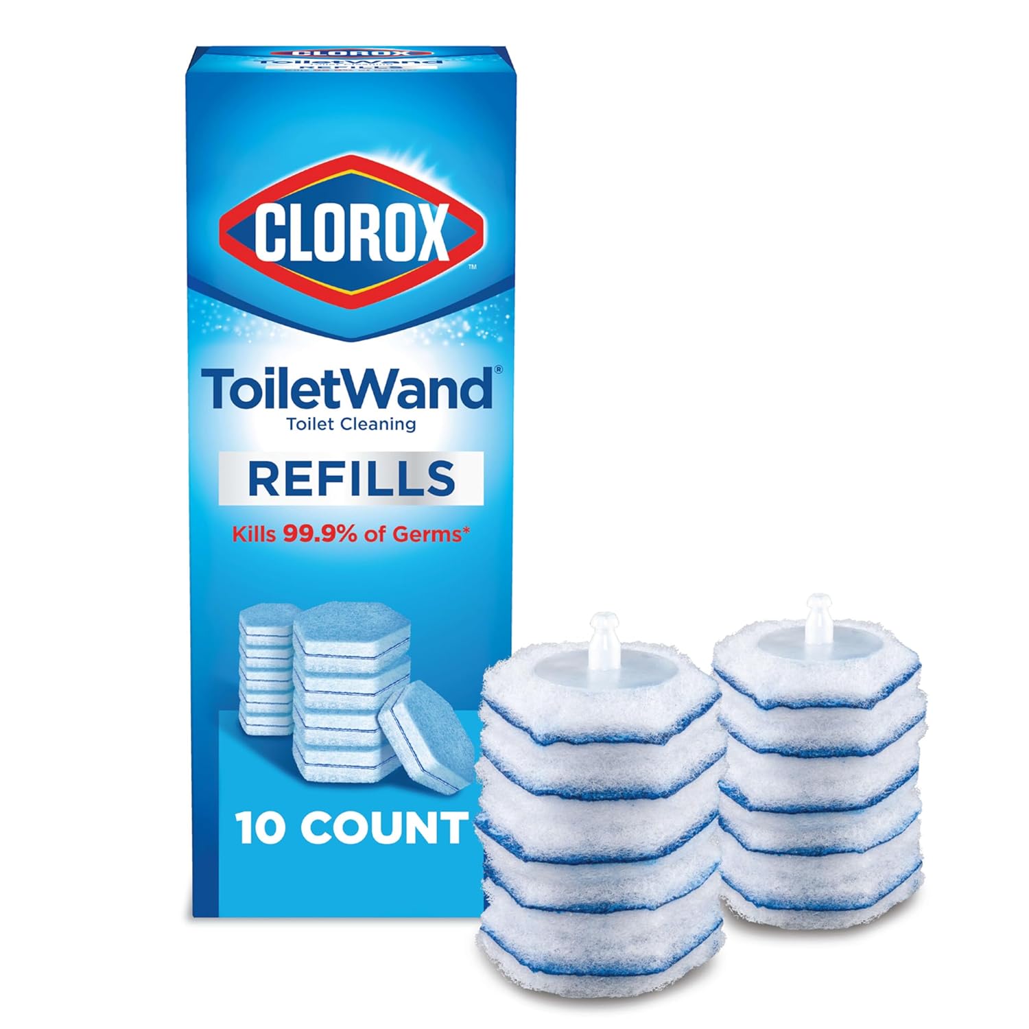 Clorox Toiletwand Disinfecting Refills, 10 Count (Package May Vary)