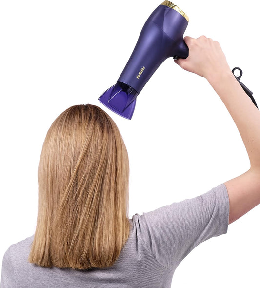 Babyliss Midnight Luxe Hair Dryer - Powerful 2300W Blow Dryer, Ionic Frizz-Control, Fast Drying, Professional And Lightweight, 3 Heat & 2 Speed Settings, 5781U