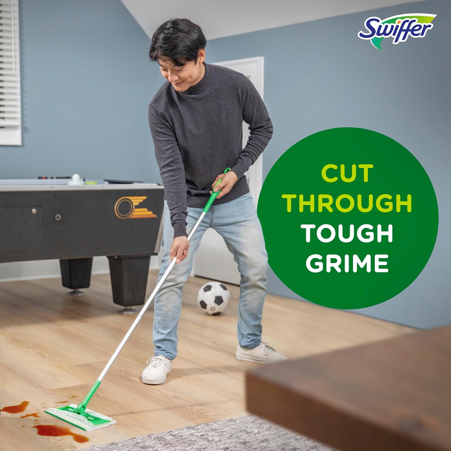 Swiffer Sweeper 2-in-1 Mops for Floor Cleaning, Dry and Wet Multi Surface Floor Cleaner, Sweeping and Mopping Starter Kit, Includes 1 Mop + 19 Refills, 20 Piece Set : Health & Household