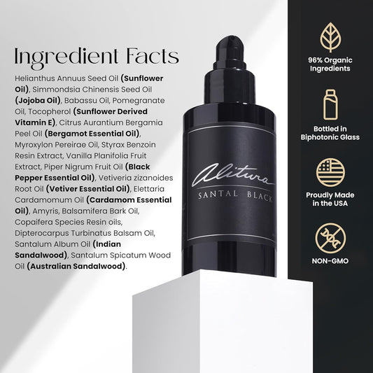 Santal Black, Skin And Body Oil, Essential Oil Botanical Moisturizer (100Ml)