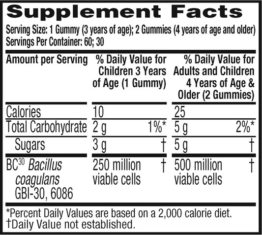 Digestive Advantage, Probiotic Gummy For Adults, 60 Gummies, Gluten-Free, Survives 100X Better, Assorted Fruit Flavors, Supports Digestive Health