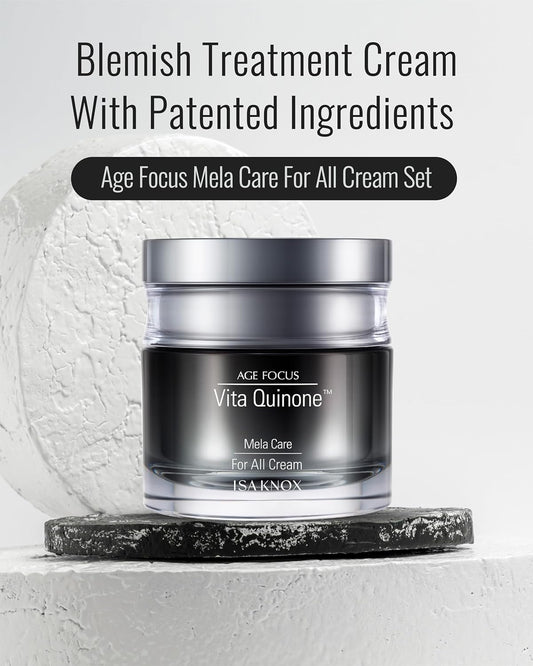 Isa Knox Age Focus Mela Care Cream Set (3.7Fl Oz) - Dark Spot Moisturizer By Lg Beauty. Niacinamide, Collagen, Vitamin B12, Vitamin C Derivatives