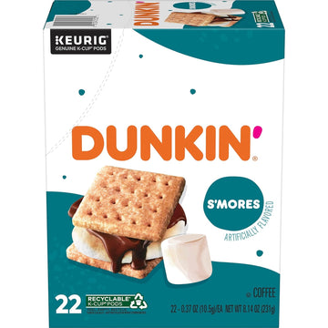 Dunkin’ S’mores Flavored Coffee, 22 Keurig K-Cup Pods