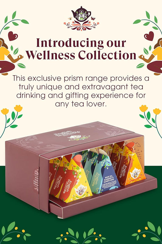 English Tea Shop Organic Wellness Collection - 12 Loose Leaf Pyramid Tea Bags