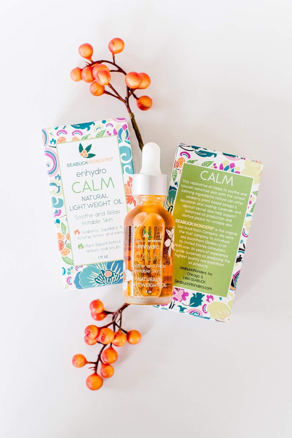 Seabuckwonders Enhydro Revive Deep Rejuvenating Face Oil Serum, 1 Fl Oz, Age-Defying Formula For Mature Skin : Beauty & Personal Care