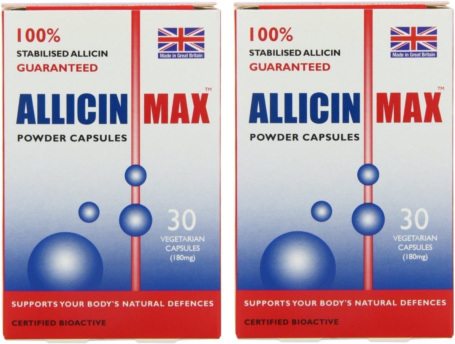 Allicin Max 30 Veg Caps (Pack of 2 - 60 Caps)