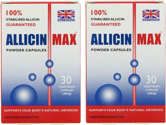 Allicin Max 30 Veg Caps (Pack of 2 - 60 Caps)