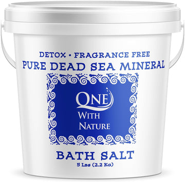100% Pure Dead Sea Mineral Bath Salt Fragrance Free 6 Pack 2.5 Oz Single Use Packets With Magnesium, Sulfur And 21 Essential Minerals. All Skin Types, Problem Skin. Natural, Therapeutic