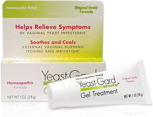 YeastGard Advanced Homeopathic Gel Treatment - Yeast Infection Symptom Relief, 1-Ounce Boxes (Pack of 3) : Health & Household
