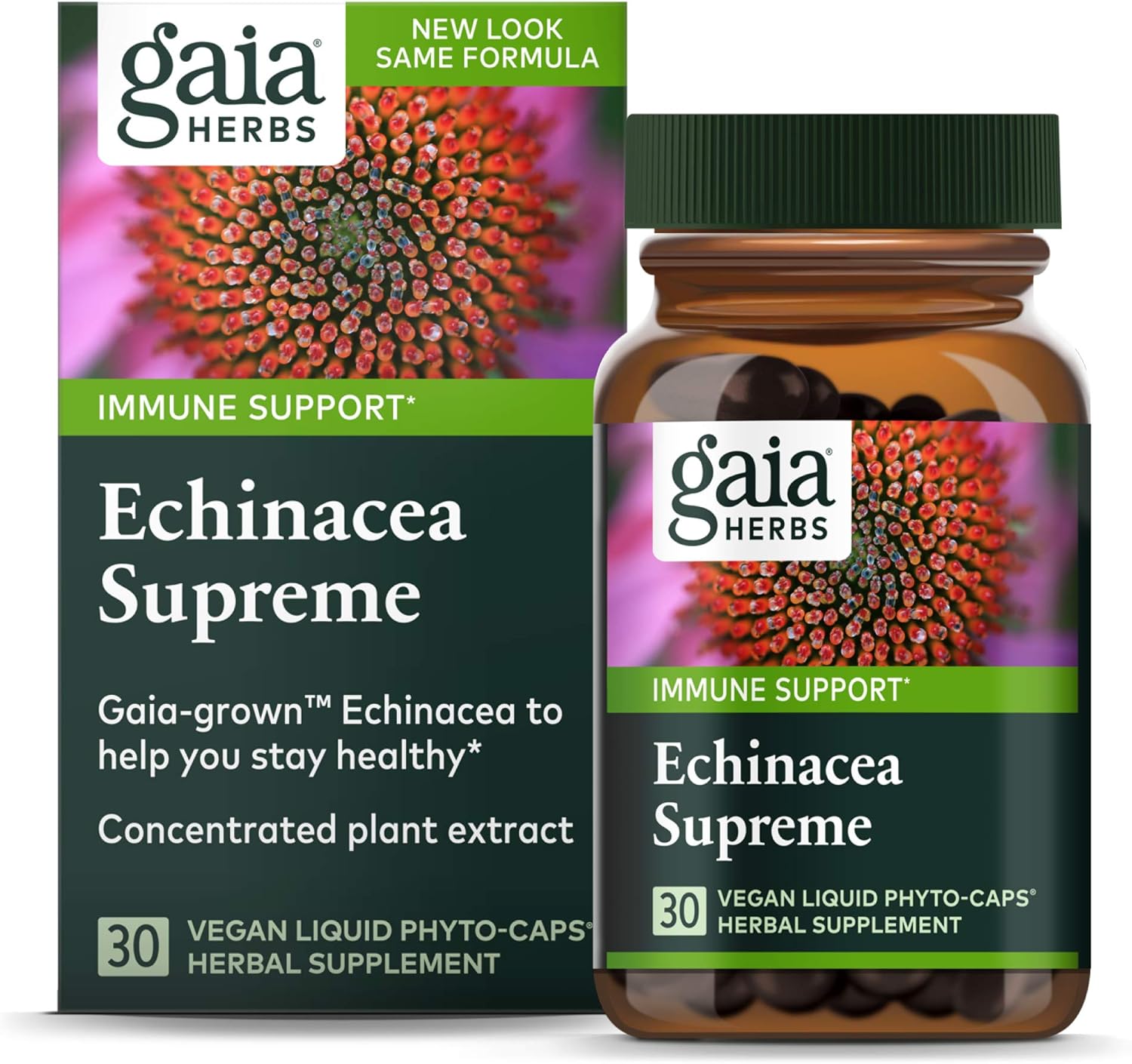 Gaia Herbs Echinacea Supreme Liq Phyto-Capsules, 30 Count (Pack Of 2)