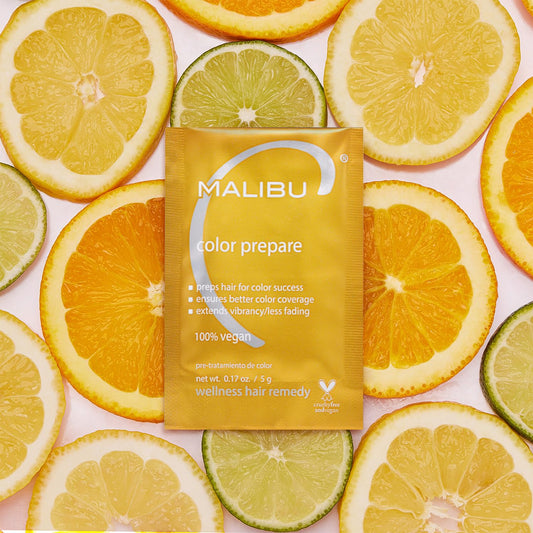 Malibu C Color Prepare Wellness Hair Remedy - Extends Hair Color Vibrancy & Counteracts Discoloration - Hair Care Remedy For Color Treated Hair