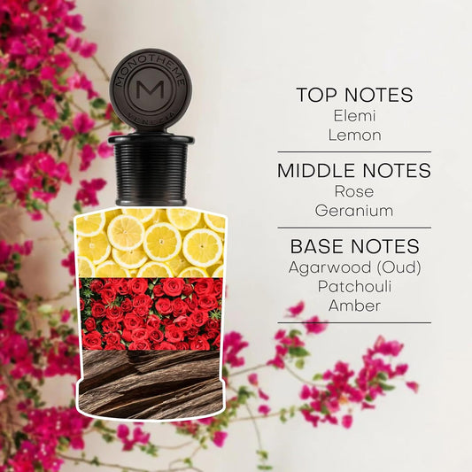 Rose Oud By Monotheme For Unisex - 3.4 Ounce Edp Spray, 3.4 Ounce