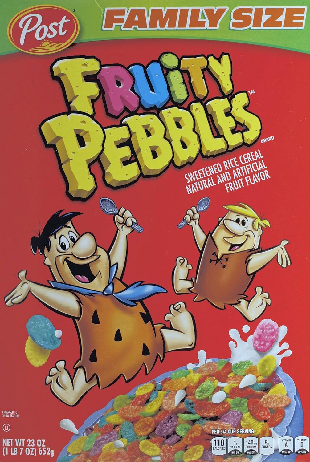 Post Fruity Pebbles Gluten Free Cereal, 23 Ounce