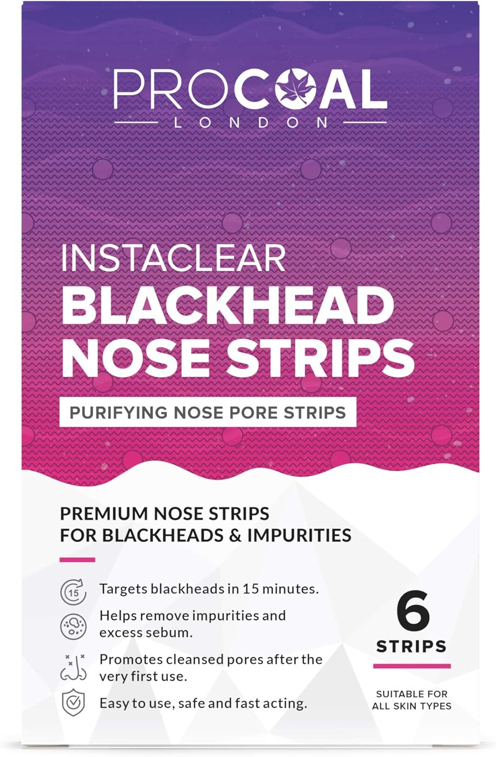 Blackhead Remover Strips by Procoal, Vegan Nose Strips with Salicylic Acid & Witch Hazel for Clear and Unclogged Pores, Cruelty-free : Amazon.co.uk: Beauty