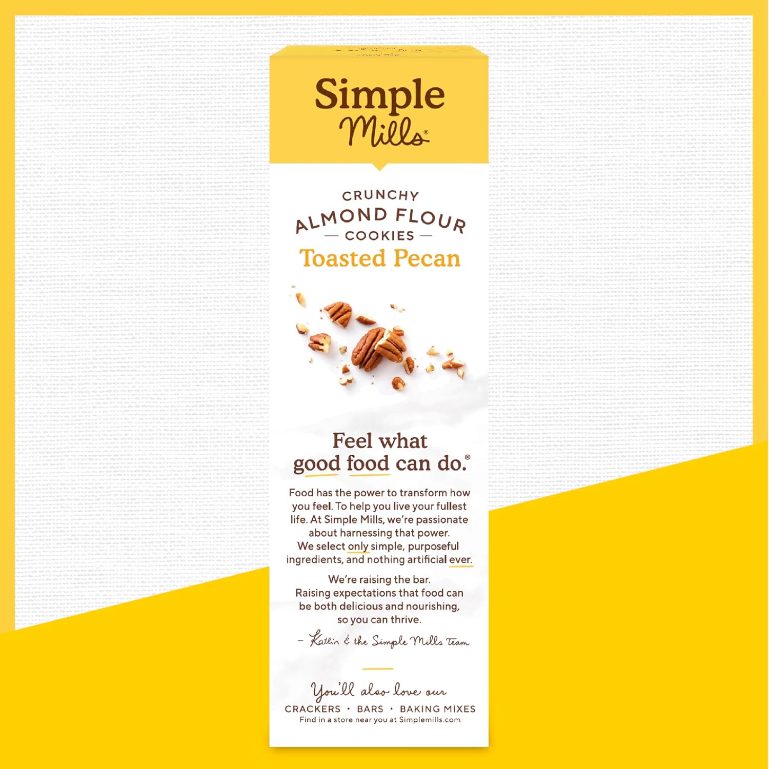 Simple Mills Almond Flour Crunchy Cookies, Toasted Pecan - Gluten Free, Vegan, Healthy Snacks, Made with Organic Coconut Oil, 5.5 Ounce (Pack of 1) : Grocery & Gourmet Food