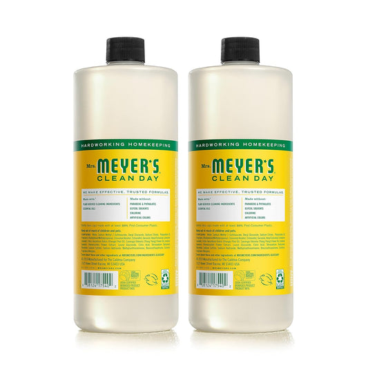 Mrs. Meyer'S Clean Day Multi-Surface Cleaner Concentrate, Use To Clean Floors, Tile, Counters, Honeysuckle, 32 Fl. Oz - Pack Of 2