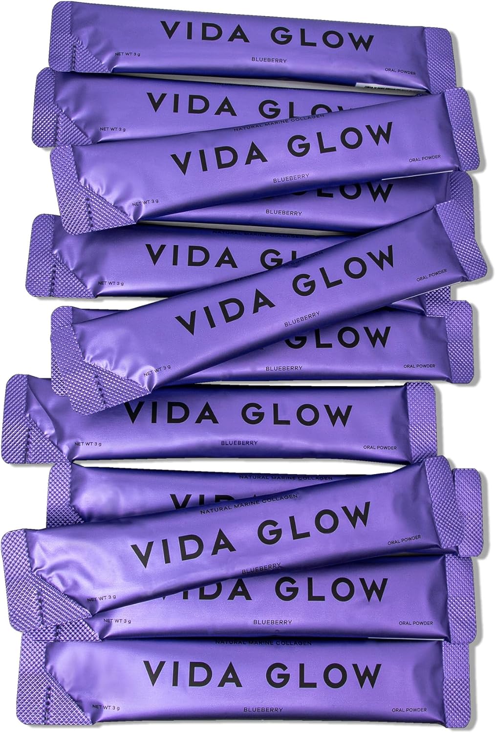 Vida Glow - Natural Hydrolysed Marine Collagen Sachets | Promotes Glowing Skin + Smooths Fine Lines (Blueberry, 30 Sachets) : Amazon.co.uk: Health & Personal Care