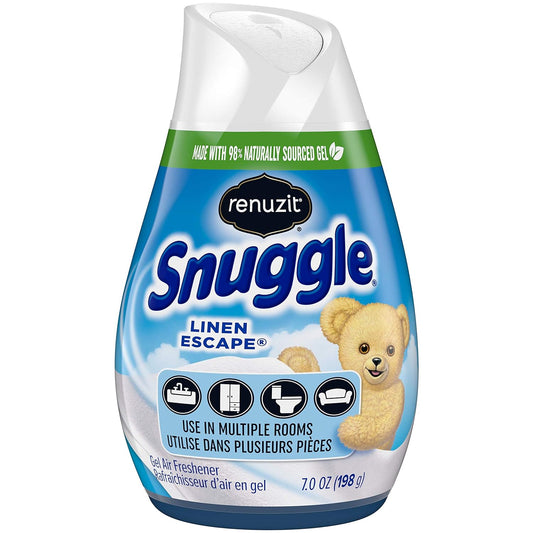 Renuzit Snuggle Linen Escape Adjustable Air Freshener, 7oz Cone (Pack of 12)