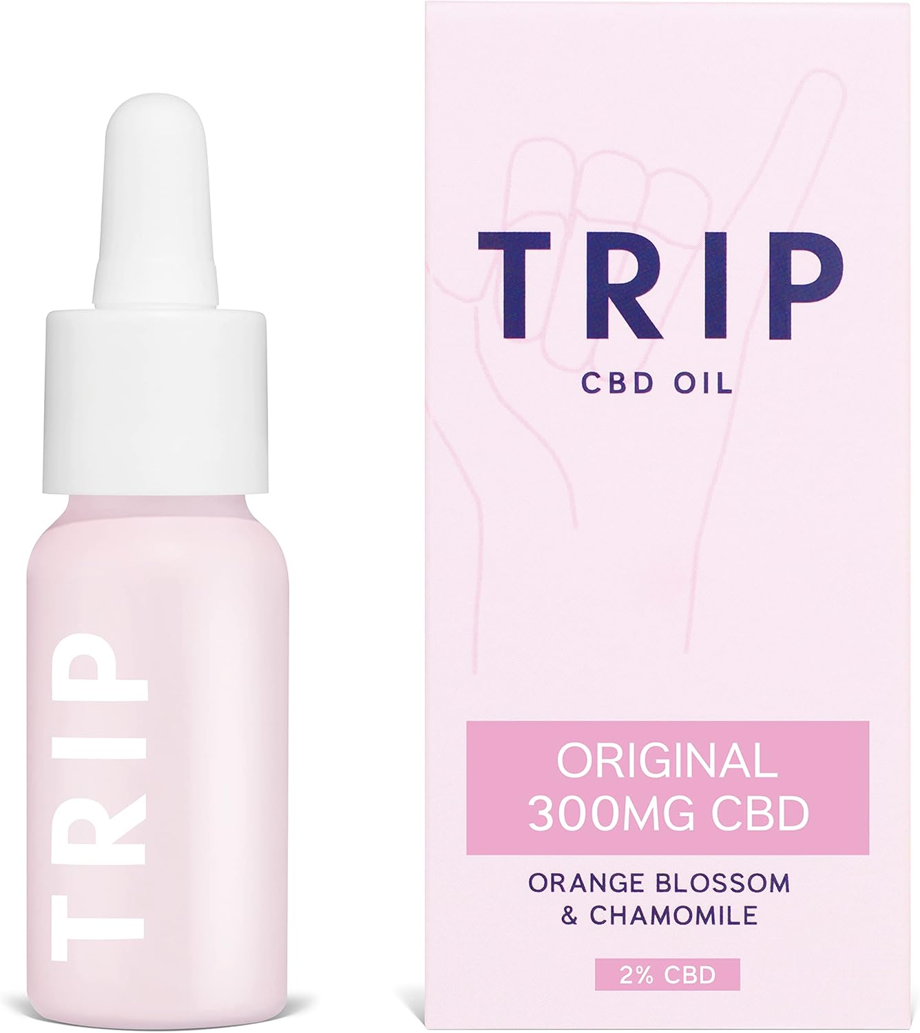 Trip Cbd Oil 300Mg (Original Strength), Orange Blossom, Vegan, 100% Natural, Flavoured Cbd Oil Blended With Mct Coconut Oil (Pack Of 1)
