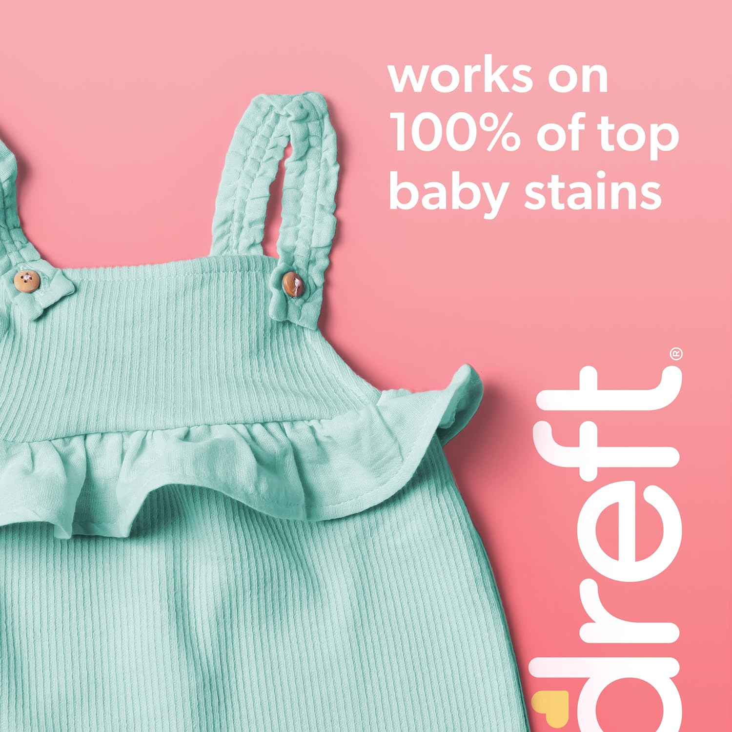 Dreft Stage 2 Active Baby Liquid Laundry Detergent, Helps Remove 99% Of Baby Food Stains, Hypoallergenic, 114 Loads