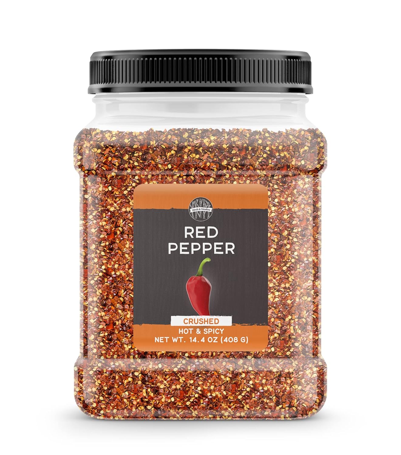 Birch & Meadow Crushed Red Pepper Flakes, 14.4 Oz, Pizza Topping, Spicy & Mildly Hot