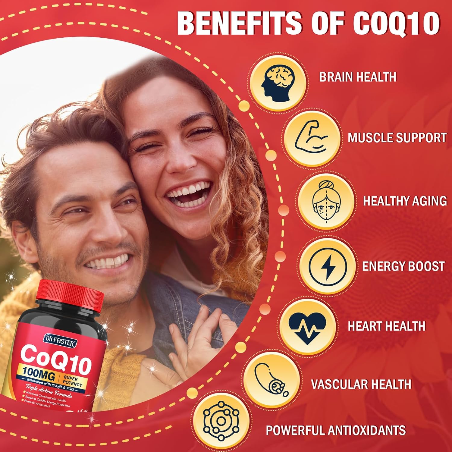 Quinovit Coq10 100Mg With Pqq & Shilajit - High Absorption Coenzyme Q10 Supplement Enhances Mitochondrial, Powerful Antioxidant For Heart Health & Energy-Production, 120 Veggie Capsules : Health & Household