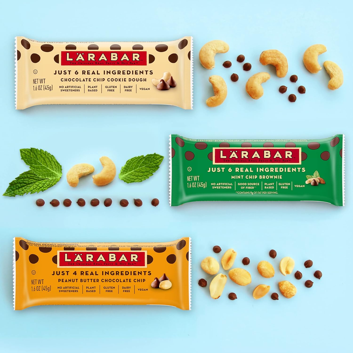 Larabar Cashew Cookie, Gluten Free Vegan Fruit & Nut Bar, 1.7 Oz Bars, 8 Ct