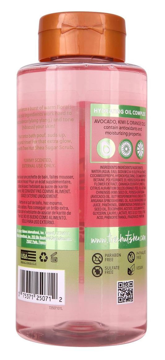 Tree Hut Pink Hibiscus Foaming Gel Wash | Cleanse & Soothe Skin Without Stripping Moisture | Made With Our Hydrating Oil Complex | 18 Fl Oz