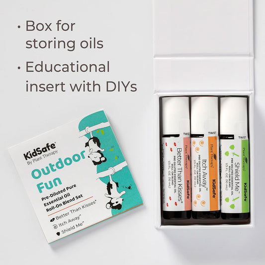 Plant Therapy Outdoor Fun Kidsafe Essential Oil Blends Set 100% Pure, Pre-Diluted Roll Ons, Ready-To-Use, Natural Aromatherapy For Children'S Top Outdoor Needs