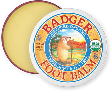 Badger Organic Foot Cream, 21 G (Pack Of 1)