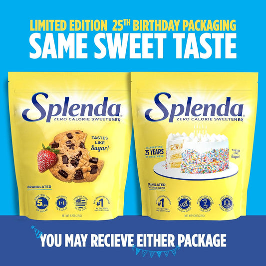 Splenda Zero Calorie Sweetener, Granulated Sugar Substitute, 9.7 Oz