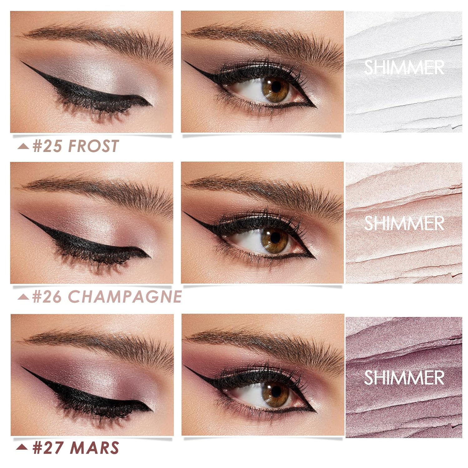 Focallure 3 Pcs Cream Eyeshadow Stick,Shimmer Eyeshadow Pencil Crayon,High Pigmented Crease-Proof Eye Shadow Brightener Sets,Long Lasting Eye Shadow Highlighter Stick(Burning Sky) : Beauty & Personal Care